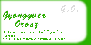 gyongyver orosz business card